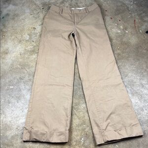 GAP Dark Khaki wide Leg Cuffed Pants
Size: 6
